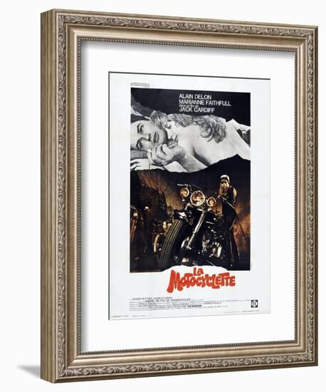 THE GIRL ON A MOTORCYCLE (aka LA MOTOCYCLETTE)-null-Framed Art Print