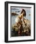 The Girl on the Rock-Vicenzo Irolli-Framed Giclee Print