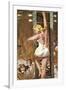 The Girl On The Tower  - Saturday Evening Post "Leading Ladies", September 24, 1960 pg.26-Robert Mcginnis-Framed Giclee Print