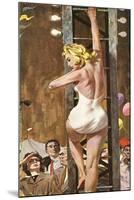 The Girl On The Tower  - Saturday Evening Post "Leading Ladies", September 24, 1960 pg.26-Robert Mcginnis-Mounted Giclee Print