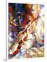 The Girl Plays A Violoncello-balaikin2009-Framed Art Print