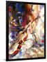 The Girl Plays A Violoncello-balaikin2009-Framed Art Print