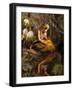 The Girl Releases a Gold Fish-Lilun-Framed Photographic Print