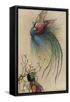 The Girl the Tree and the Bird of Paradise-Warwick Goble-Framed Stretched Canvas