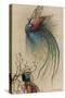 The Girl the Tree and the Bird of Paradise-Warwick Goble-Stretched Canvas