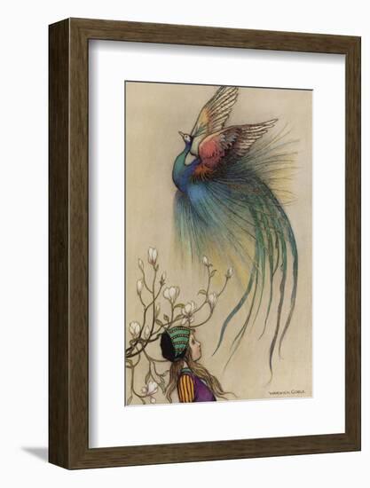 The Girl the Tree and the Bird of Paradise-Warwick Goble-Framed Photographic Print