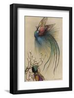 The Girl the Tree and the Bird of Paradise-Warwick Goble-Framed Photographic Print