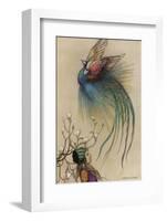 The Girl the Tree and the Bird of Paradise-Warwick Goble-Framed Photographic Print