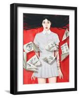 The Girl Who Knew Too Much-Alexander Grahovsky-Framed Art Print