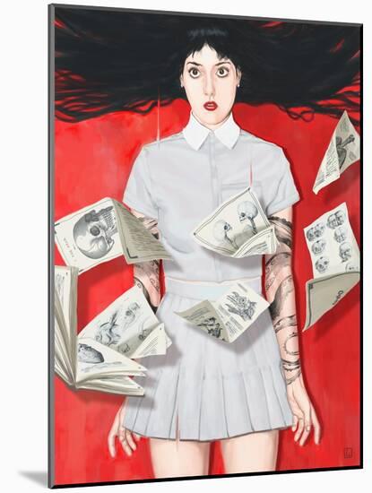 The Girl Who Knew Too Much-Alexander Grahovsky-Mounted Art Print