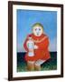 The Girl with a Doll, c.1892 or c.1904-05-Henri Rousseau-Framed Giclee Print