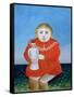 The Girl with a Doll, c.1892 or c.1904-05-Henri Rousseau-Framed Stretched Canvas