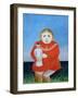 The Girl with a Doll, c.1892 or c.1904-05-Henri Rousseau-Framed Giclee Print