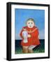 The Girl with a Doll, c.1892 or c.1904-05-Henri Rousseau-Framed Giclee Print