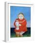 The Girl with a Doll, c.1892 or c.1904-05-Henri Rousseau-Framed Giclee Print