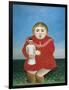 The Girl with a Doll-Henri Rousseau-Framed Art Print