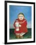 The Girl with a Doll-Henri Rousseau-Framed Art Print