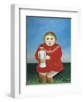 The Girl with a Doll-Henri Rousseau-Framed Art Print