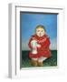 The Girl with a Doll-Henri Rousseau-Framed Art Print