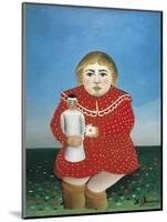 The Girl with a Doll-Henri Rousseau-Mounted Art Print