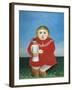 The Girl with a Doll-Henri Rousseau-Framed Art Print