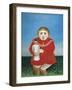 The Girl with a Doll-Henri Rousseau-Framed Art Print
