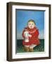 The Girl with a Doll-Henri Rousseau-Framed Art Print