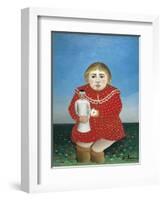 The Girl with a Doll-Henri Rousseau-Framed Art Print