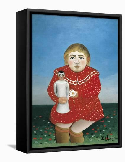 The Girl with a Doll-Henri Rousseau-Framed Stretched Canvas