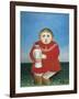 The Girl with a Doll-Henri Rousseau-Framed Art Print