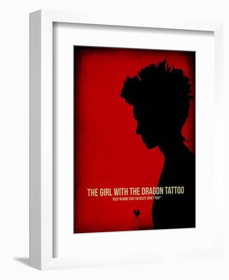 The Girl with a Dragon Tattoo-NaxArt-Framed Art Print