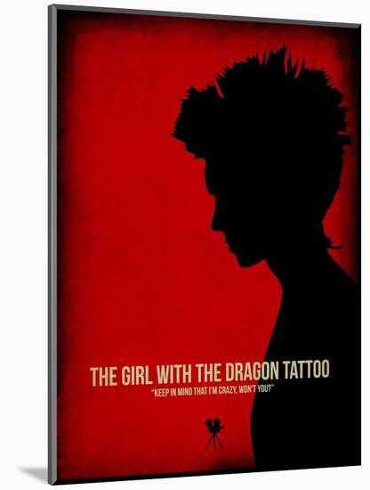 The Girl with a Dragon Tattoo-NaxArt-Mounted Art Print