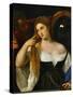 The Girl with a Mirror, Around 1515-Titian (Tiziano Vecelli)-Stretched Canvas