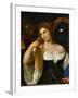 The Girl with a Mirror, Around 1515-Titian (Tiziano Vecelli)-Framed Giclee Print