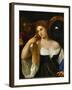 The Girl with a Mirror, Around 1515-Titian (Tiziano Vecelli)-Framed Giclee Print