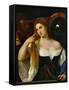 The Girl with a Mirror, Around 1515-Titian (Tiziano Vecelli)-Framed Stretched Canvas