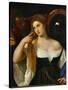 The Girl with a Mirror, Around 1515-Titian (Tiziano Vecelli)-Stretched Canvas