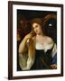 The Girl with a Mirror, Around 1515-Titian (Tiziano Vecelli)-Framed Giclee Print