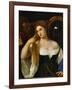 The Girl with a Mirror, Around 1515-Titian (Tiziano Vecelli)-Framed Giclee Print