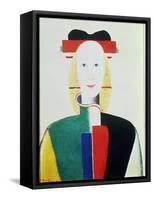 The Girl with the Hat-Kasimir Malevich-Framed Stretched Canvas