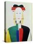 The Girl with the Hat-Kasimir Malevich-Stretched Canvas