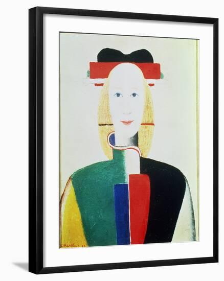 The Girl with the Hat-Kasimir Malevich-Framed Giclee Print