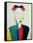 The Girl with the Hat-Kasimir Malevich-Framed Stretched Canvas