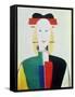 The Girl with the Hat-Kasimir Malevich-Framed Stretched Canvas
