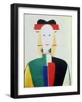 The Girl with the Hat-Kasimir Malevich-Framed Giclee Print