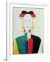 The Girl with the Hat-Kasimir Malevich-Framed Giclee Print