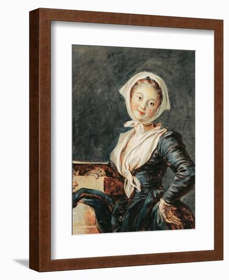 The Girl with the Marmot, c.1785-8-Jean-Honore Fragonard-Framed Giclee Print