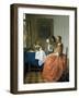 The Girl with the Wineglass, 1659-1660-Johannes Vermeer-Framed Giclee Print