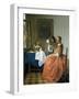 The Girl with the Wineglass, 1659-1660-Johannes Vermeer-Framed Giclee Print