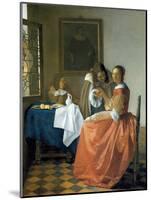 The Girl with the Wineglass, 1659-1660-Johannes Vermeer-Mounted Giclee Print